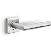 FMB Deurkruk Acantha | geveerd rozet | RVS mat