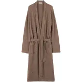 GOBI Cashmere Badjas lang 'Men's Cashmere Robe' taupe