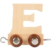 Small Foot - Houten Lettertrein - E - 12 stuks