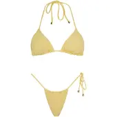 Acuarela Brand Bikini 'Rio Triangle Bikini Set' pasteelgeel