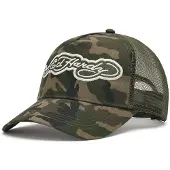 Ed Hardy Patch Trucker Cap, groen