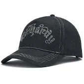 Ed Hardy Diamante Gothic Trucker Cap - Zwart- Dames, Zwart