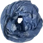 Kumixi Tunnelsjaal 'Löwenzahn' blauw denim