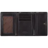 WITTCHEN Arizona damesportemonnee - zwart leer, compact