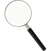 Westcott leesloep, diameter: 75 mm, vergroot tot 3 keer, zwart