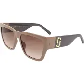 Marc Jacobs Zonnebril MARC 646/S 57/16/145 Beige grijs Cellulose propionaat VROUW MARC 646/S