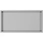 Guido Gusto RVS Inbouwnis met tegelflens 30x60x7cm