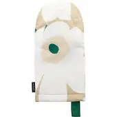 Marimekko Pieni Unikko ovenwant Sand-white-hay-emerald