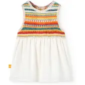 Boboli Knitwear Combined Mouwloze Jurk