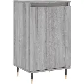 vidaXL Dressoir 40x35x70 cm bewerkt hout grijs sonoma