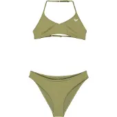 Roxy - Kid's Solid Active RG Tri Bra Set - Bikini 14 Years, olijfgroen