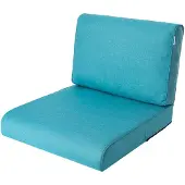 Hobbygarden Tuinkussen Azuurblauw Nel 70x70cm - Geschikt voor oa Wicker tuins-set & Stoelen - Waterafstotend - UV Bestendig