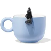 HEMA Theemok 480ml Aardewerk Lichtblauw Takkie