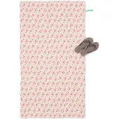 HEMA Kinderstrandlaken 80x140cm Mousseline Bloemen (beige)