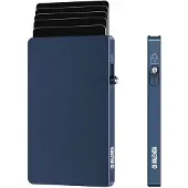 Valenta Aluminium MagSafe Cardprotector - Blue Titanium