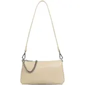 LANCASTER PARIS Schoudertas 'Lancaster Sac trotteur Zippée Suave Even Beige' beige