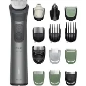 Philips All-in-One Trimmer Serie 7000 Tondeuse, Precisietrimmer, Bodygroomer USB-laadfunctie Grijs