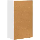 vidaXL Dressoir ELST, wit, 59 x 35 x 100,5 cm, houtvezel