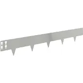 vidaXL Gazonrand 30 st 100 x 15 cm Staal Zilverkleurig