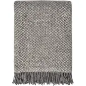 Scandi Living Sandstone wollen plaid 130x180 cm Grijs
