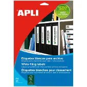 APLI etiketten ft 190 x 38 mm (b x h), ronde hoeken, 175 stuks, 7 per blad (1232)