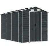 vidaXL Tuinschuur 191x300x198 cm gegalvaniseerd staal antracietkleurig