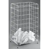 Fripa Afvalbak H630xB410xD255x.mm metaal 60 l, Vuilnisbak, Wit