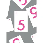CMYK Magenta - Fives Trick-Taking Game