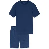 Schiesser Pyjama kort ' Modern Essentials ' navy