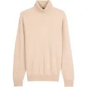 GOBI Cashmere Trui 'Men's Essential Turtleneck Cashmere Sweater' beige