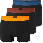 Schiesser Boxershorts blauw / oranje / oxide / zwart