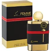 Armaf Le Femme, voor dames, 100 ml, parfum, bergamot, gardenia, sinaasappel, pruim, jasmijn, dalia, roos, saffraan, patchouli, vanille, witte muskus