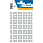 Herma Multipurpose-etiketten, Ø 8 mm, rond grijs, permanent hechtend, om met de hand t - 10 stuks