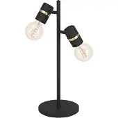 Eglo Lurone Tafellamp - E27 - 50 cm - Zwart/Goud