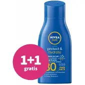 Nivea 1+1 Gratis: Protect En Hydrate Hydraterende Zonnebrand Spf 30 30 Ml