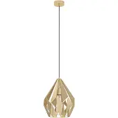 Eglo Hanglamp Carlton, dimbaar, messing / goud, Woon-/ Eetkamer, metaal, Modern, hanglamp