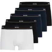 BOSS Boxershorts 'Essential' navy / kobaltblauw / zwart / wit