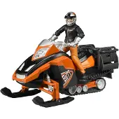BRUDER Snow Motorcycle With Driver Oranje Kinderen