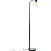 Brilliant Casto - Vloerlamp - E27 max 1x25W - Glas - Amber - Zwart
