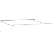 vidaXL Uitschuifbaar zonneschermframe, wit, 300 x 250 cm, aluminium