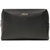 GUESS Make up tas 'LARGE TOP ZIP' goud / zwart