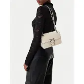 Pinko Schoudertas 'Love One Light Mini Vitello Wr' wit