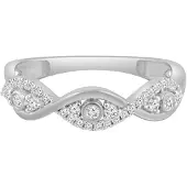 Diamant Exquis Ring zilver
