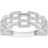 Diamant Exquis Ring zilver