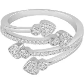 Diamant Exquis Ring zilver