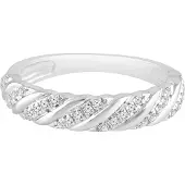 Diamant Exquis Ring zilver