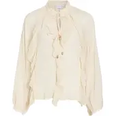 Vila vitiro v-neck l/s flounce top/bfs 14116881 birch