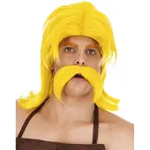 Chaks Hoefnix Asterix en Obelix pruik en snor