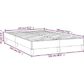 vidaXL Bedframe zonder matras 120x190 cm fluweel donkerblauw