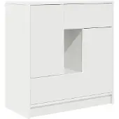 vidaXL Dressoir met lades en deuren 70,5x34x74,5 cm wit